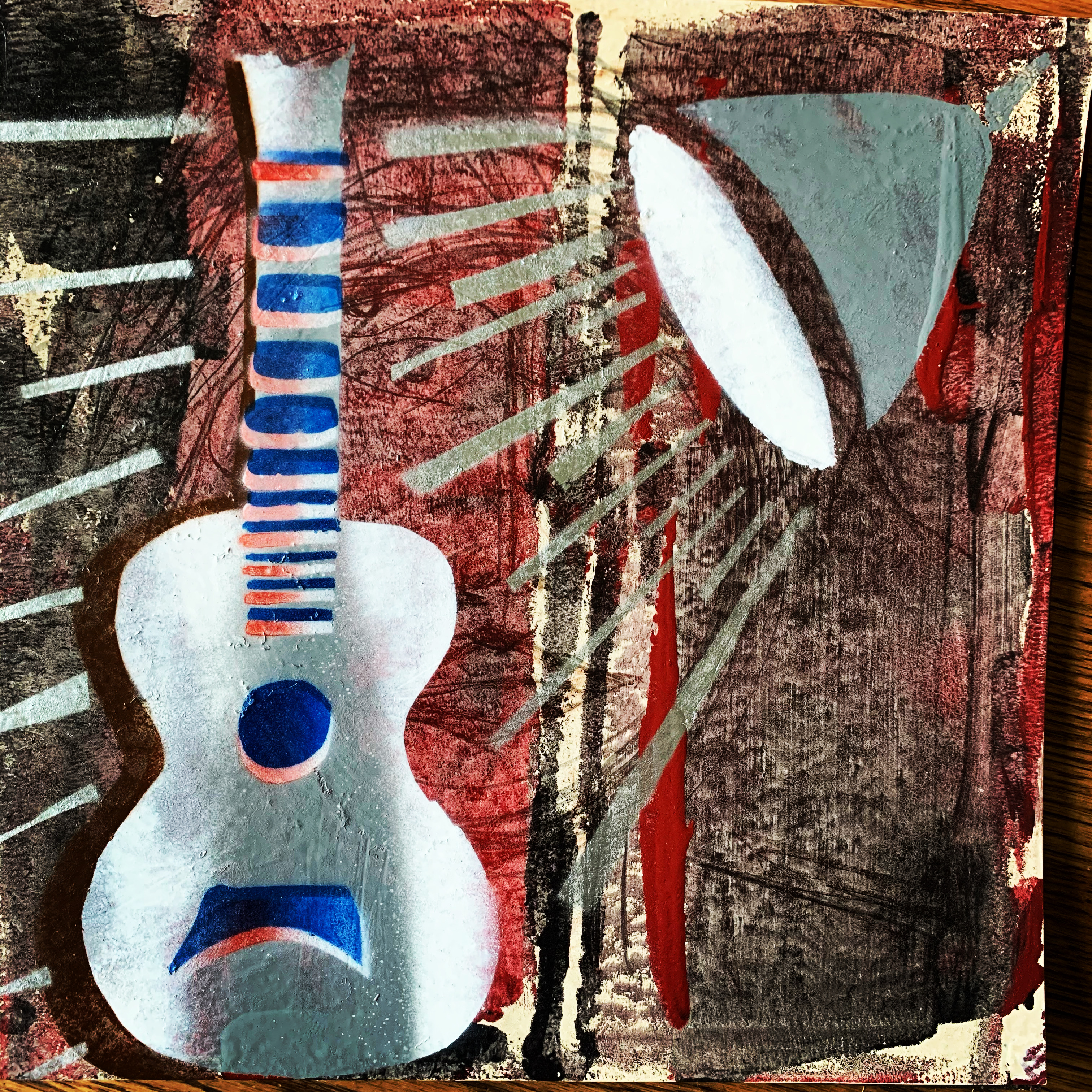 HAND PAINTED VINYL JACKETS FOR NEW ALBUM